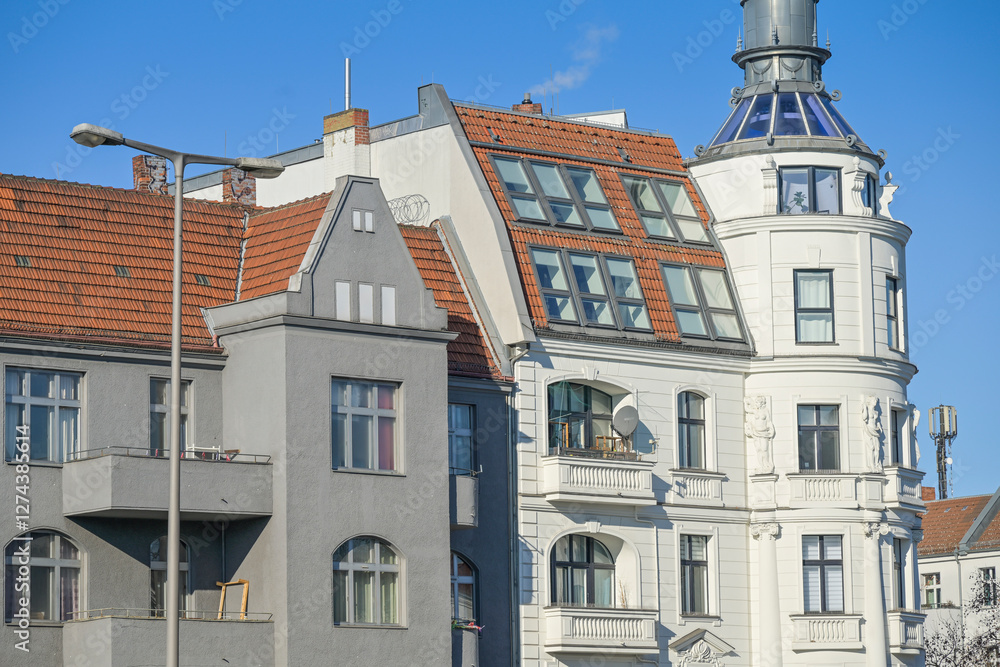 Fototapeta premium Altbau, Bundesplatz, Schöneberg, Tempelhof-Schöneberg, Berlin, Deutschland