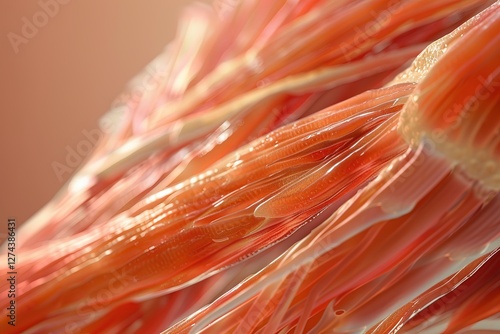 Close up of human muscles, Ai Generated