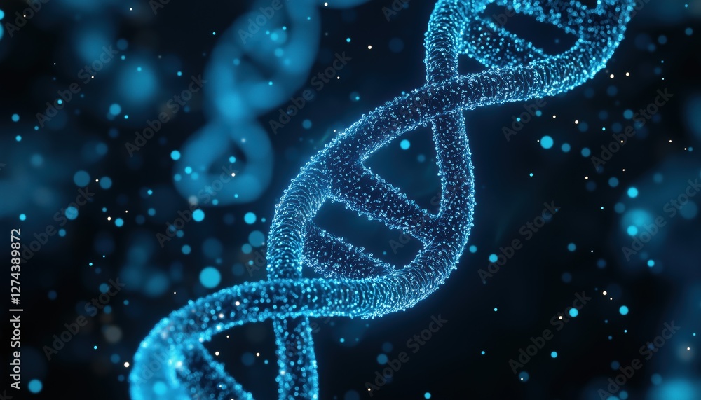 Innovation, Medicine, And Technology: A Stunning Digital Blue Dna Wallpaper Rendering Created By Experts In The Field Of Technology. Innovation, Medicine, And Technology: A Stunning Digital Blue Dna Wallpaper Rendering Created By Experts In The Field Of Technology.