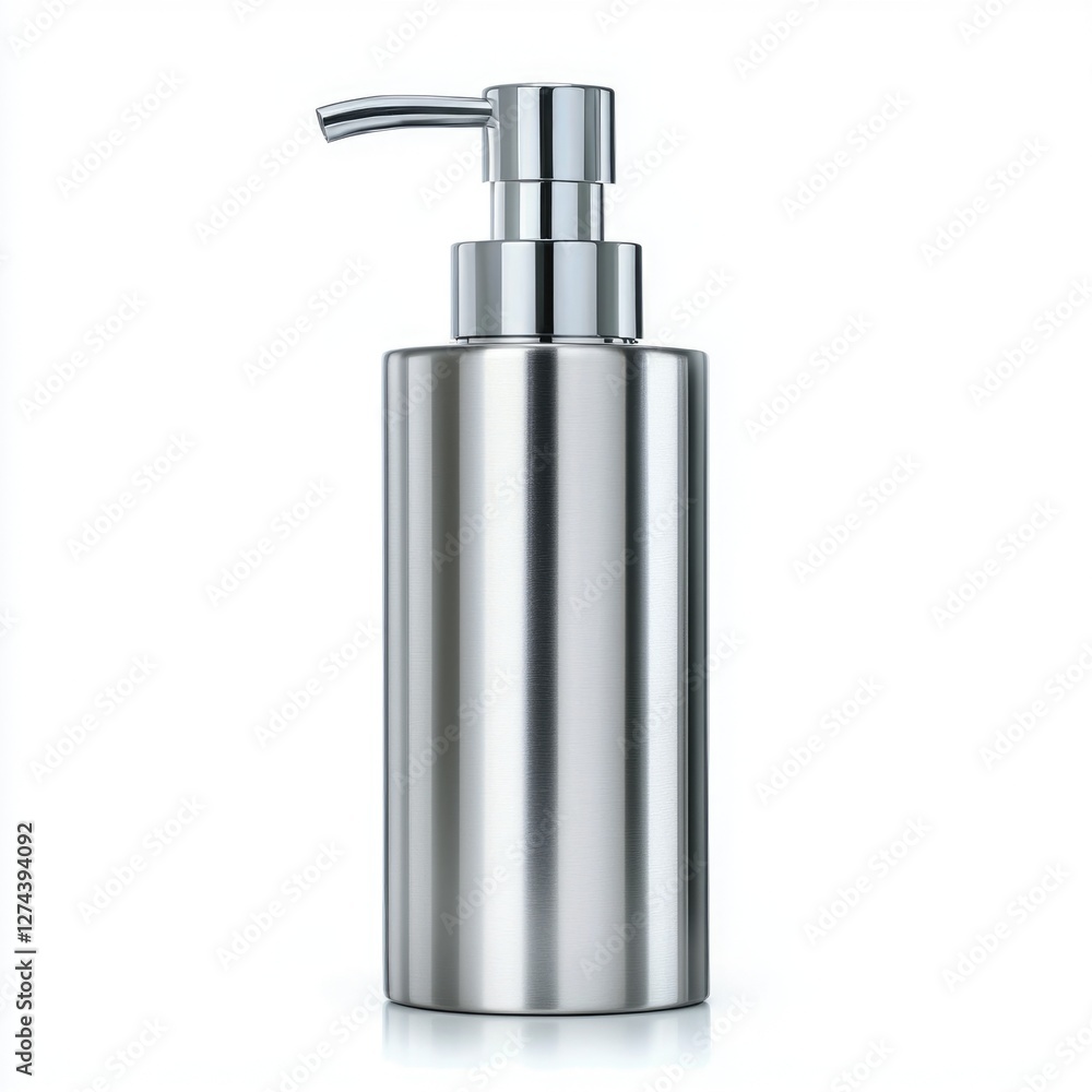 Obraz premium White Soap Dispenser with Pump Design