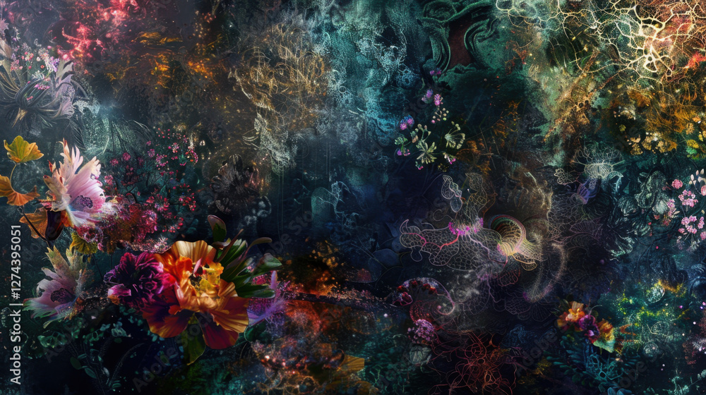 Obraz premium special flora, mysterious forest