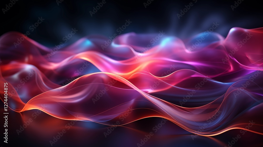 Abstract digital background with flowing waves of color for international women's day Abstract digital background with flowing waves of color for international women's day