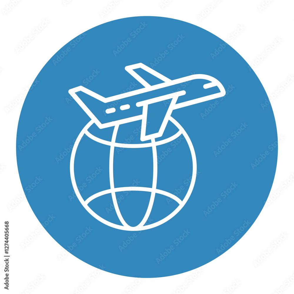 Worldwide Shipping Air Icon Worldwide Shipping Air Icon