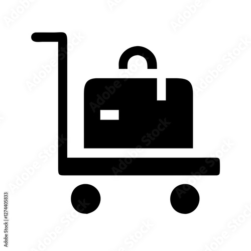 hotel trolley icon design
