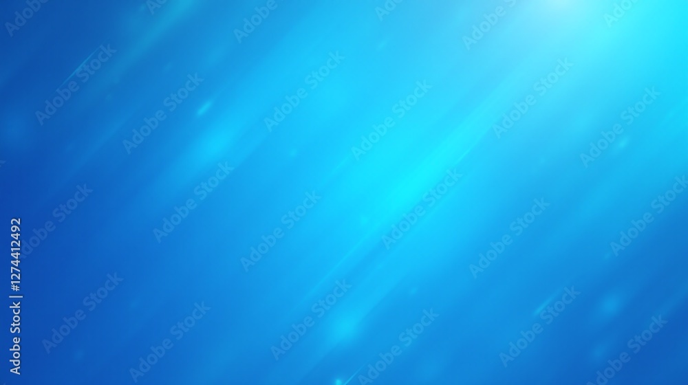 Fototapeta premium A vibrant blue gradient with gentle light rays.