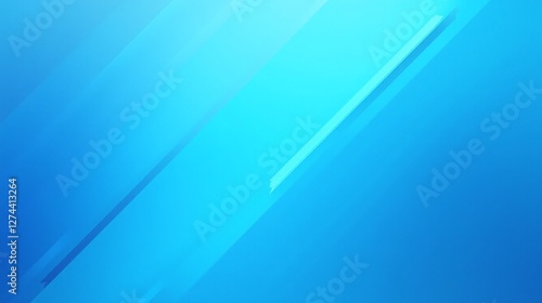 A serene, gradient blue background with diagonal lines.