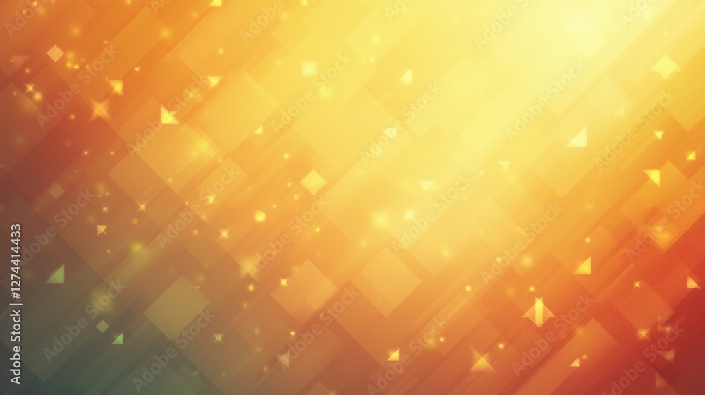 Obraz premium Geometric patterns in soft gradients, illuminated by gentle light.