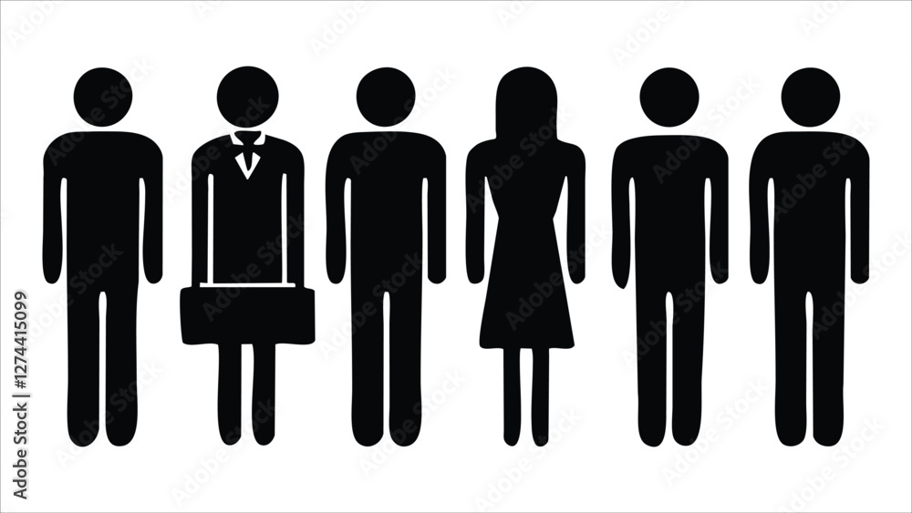 Simple Pictogram Icons Business Team, People, Group, Workforce Simple Pictogram Icons Business Team, People, Group, Workforce