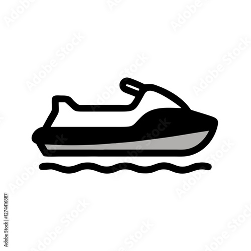 jet ski icon design