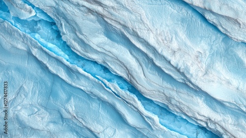 Wallpaper Mural Ancient Ice Ridges with Unique Textures and Stunning Blue Layers Torontodigital.ca