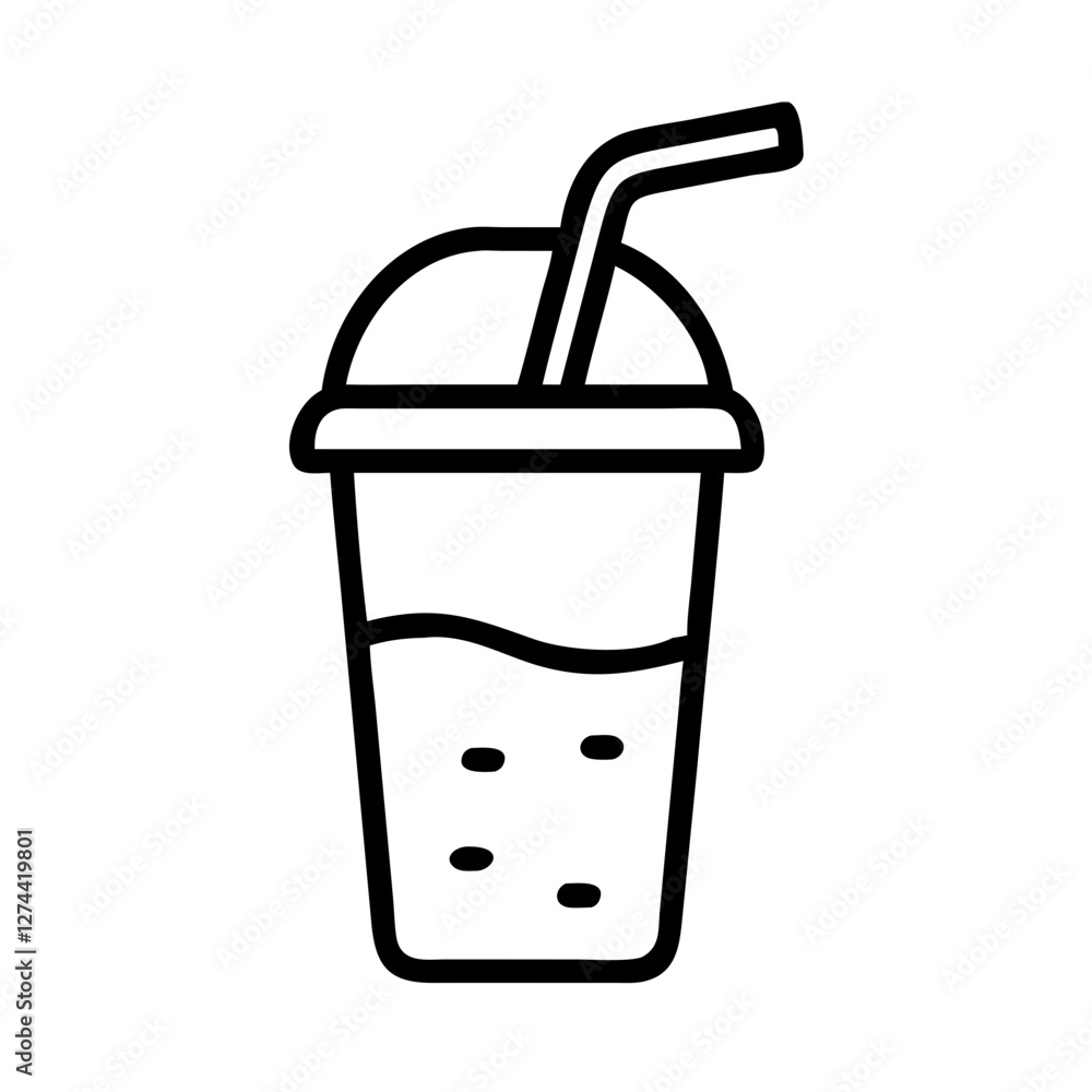 juice glass with straw icon design juice glass with straw icon design