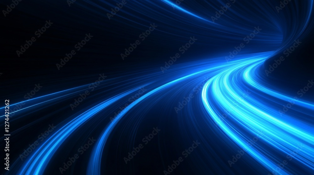 Abstract Blue Light Trails Speed Motion Dynamic Energy Futuristic Technology Background Abstract Blue Light Trails Speed Motion Dynamic Energy Futuristic Technology Background
