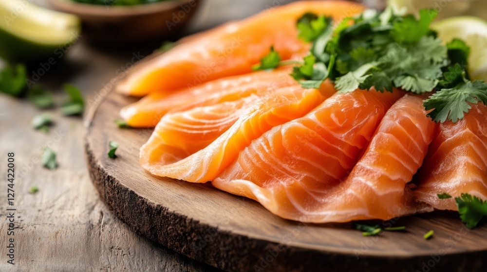 The temptation of delicious salmon The temptation of delicious salmon