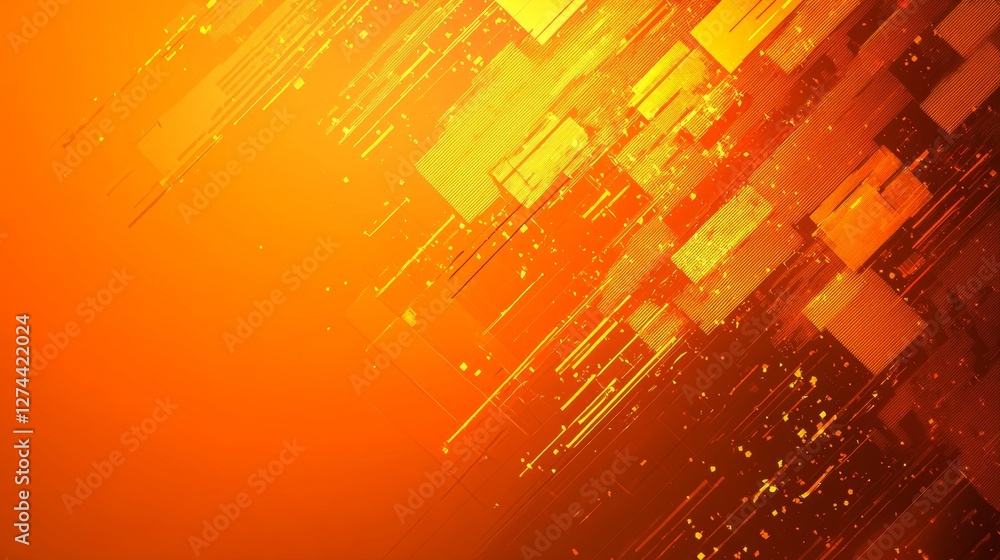 Abstract Orange and Yellow Geometric Digital Background Modern Tech Design Futuristic Pattern Abstract Orange and Yellow Geometric Digital Background Modern Tech Design Futuristic Pattern
