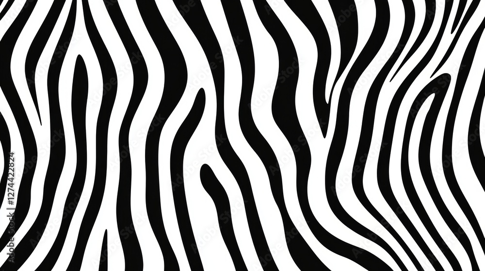 Seamless Zebra Stripes Pattern in Black and White, Animal Print Texture Seamless Zebra Stripes Pattern in Black and White, Animal Print Texture