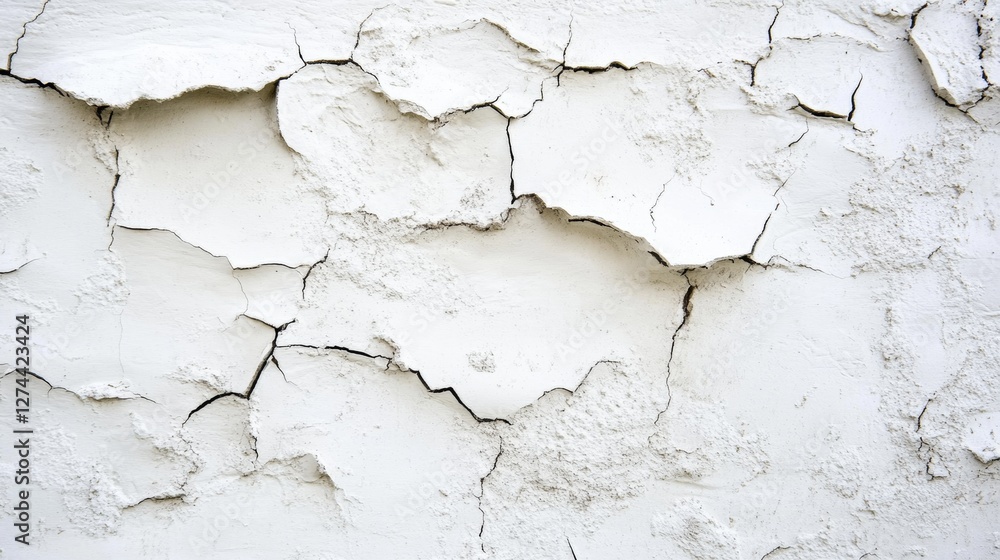 Cracked White Plaster Wall Texture Cracked White Plaster Wall Texture