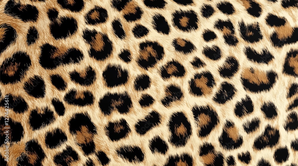 Golden Brown Leopard Print Fur Texture Golden Brown Leopard Print Fur Texture