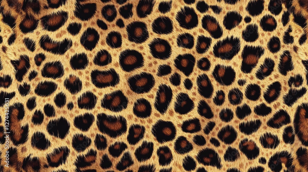 Golden Brown Leopard Print Fur Texture Golden Brown Leopard Print Fur Texture