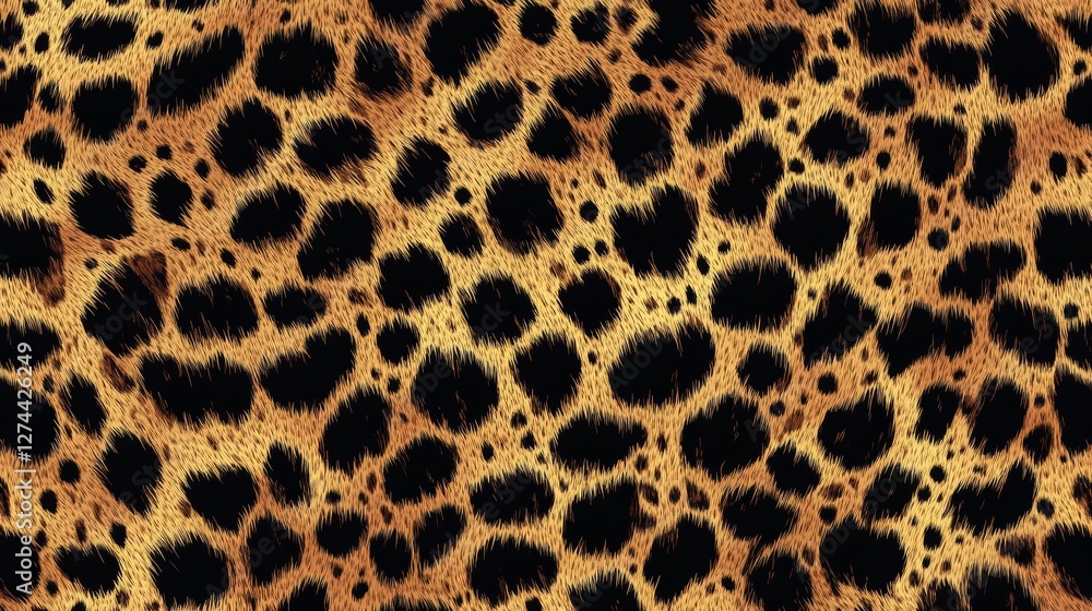 Golden Brown Leopard Print Fur Texture Golden Brown Leopard Print Fur Texture