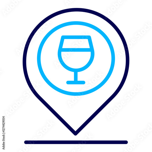 Bar Place Outline Color icon
