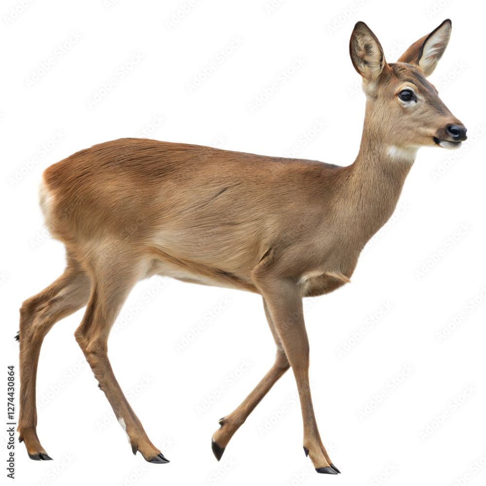 roe deer isolated on transparent background roe deer isolated on transparent background
