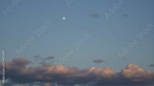 Wallpaper Mural moon and clouds Torontodigital.ca