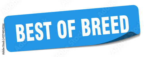best of breed sticker. best of breed label