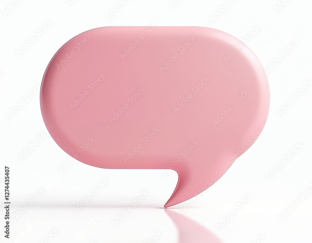 3D pink speech bubble for online chat. Glossy talk object for social media posts. Clear minimalist render label for network communication, trendy feedback and assistance clip. 3D pink speech bubble for online chat. Glossy talk object for social media posts. Clear minimalist render label for network communication, trendy feedback and assistance clip.