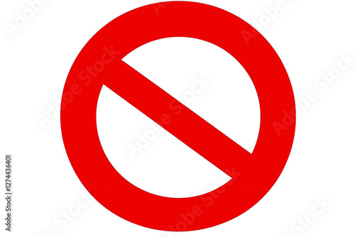 do not enter sign Isolated on a transparent background, Generative Ai