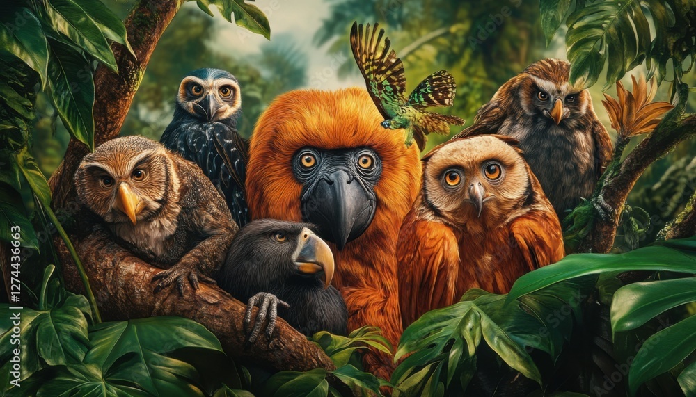Obraz premium Global biodiversity efforts aim to protect endangered species.