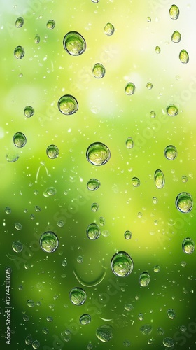 Wallpaper Mural Raindrops on Blurred Glass Torontodigital.ca