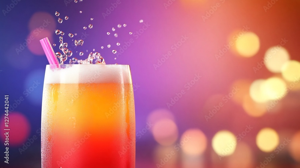 bubbles in sparkling water, refreshing drink close-up bubbles in sparkling water, refreshing drink close-up