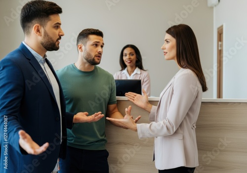 Wallpaper Mural Discussion between three people in office setting Torontodigital.ca