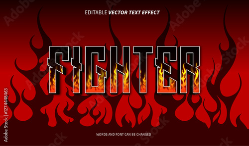 fighter editable text effect