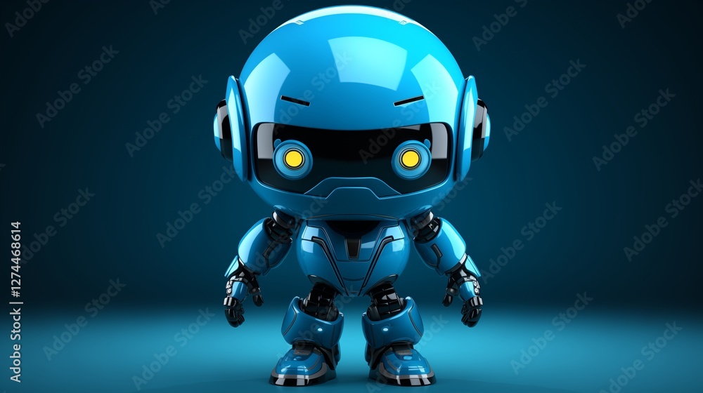3D Render Of Blue Robot Character Clipart HD jpg, a futuristic blue robot with sleek features and glowing details, rendered in high-definition jpg format. 3D Render Of Blue Robot Character Clipart HD jpg, a futuristic blue robot with sleek features and glowing details, rendered in high-definition jpg format.