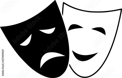 Comedy and tragedy masks