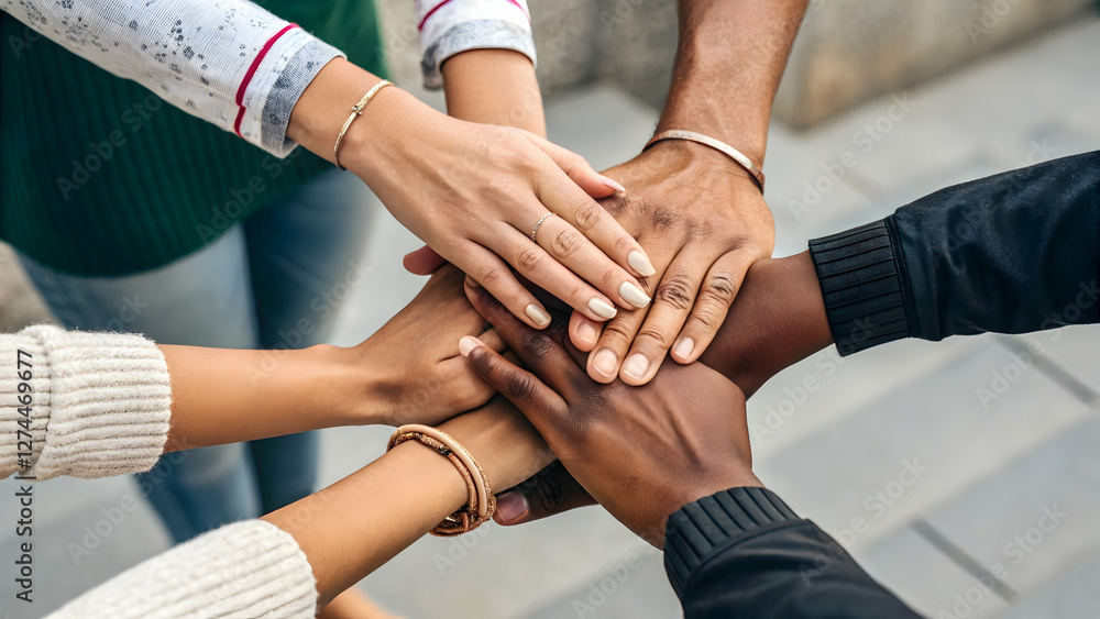 Diverse Business Team Stacking Hands – Corporate Teamwork Concept
Diverse Business Team Stacking Hands – Corporate Teamwork Concept