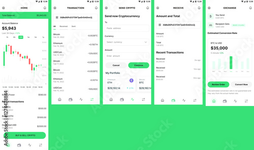 Crypto Wallet, Token Money, Ethereum & Bitcoin Vault, Digital Wallet & Finance App Ui Kit Template