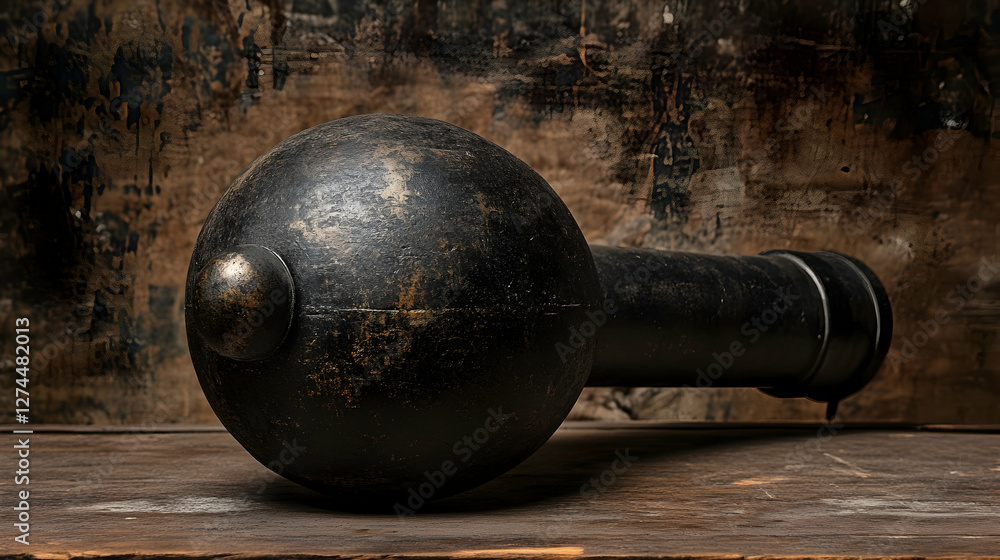 Cannonball: A heavy, spherical cast iron projectile once used in artillery for damage during battles and sieges