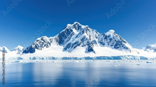 Wallpaper Mural Melting glaciers expose rocky peaks mountain range nature photography icy environment elevated viewpoint climate crisis insights Torontodigital.ca