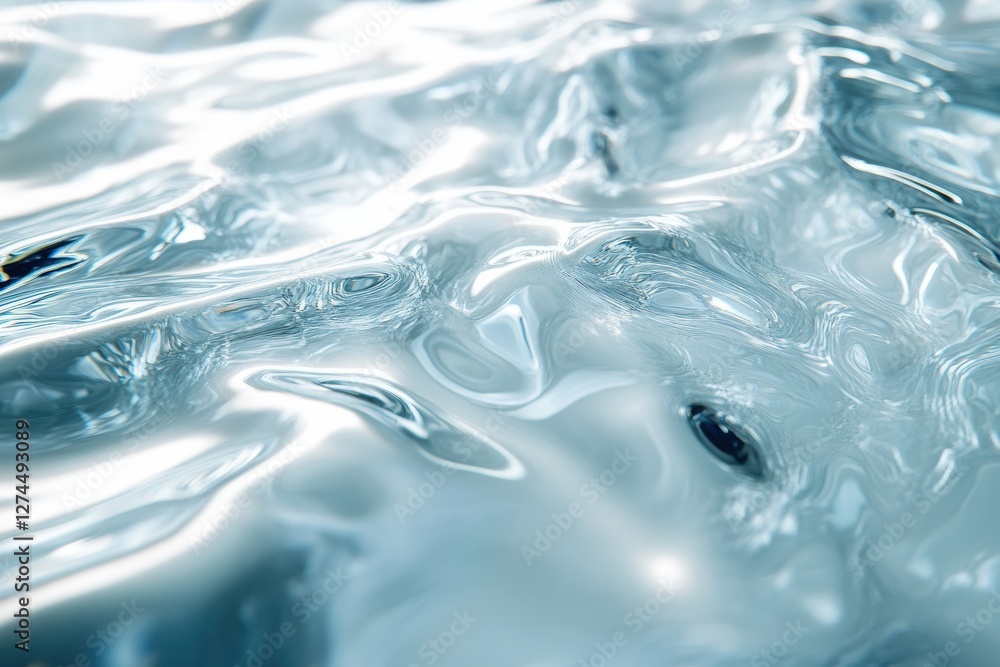 Metallic water surface reflecting light creating abstract pattern Metallic water surface reflecting light creating abstract pattern