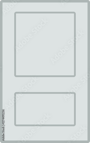 Door with asymmetrical trim molding frames