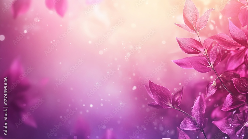 Fototapeta premium Beautiful Floral Spring Abstract Nature Background with Soft Colors and Copy Space 