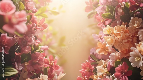 Wallpaper Mural Beautiful Floral Spring Abstract Background of Nature with Copy Space  
 Torontodigital.ca
