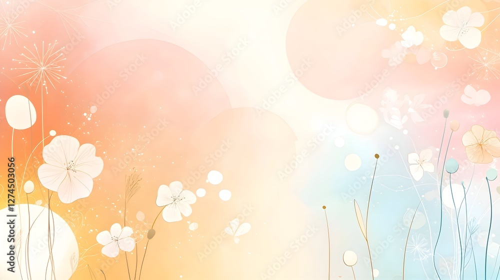 A Pastel Floral Dreamscape.