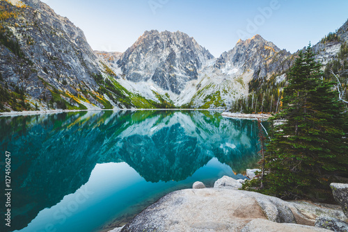 Mirror Reflection In Pristine Wilderness