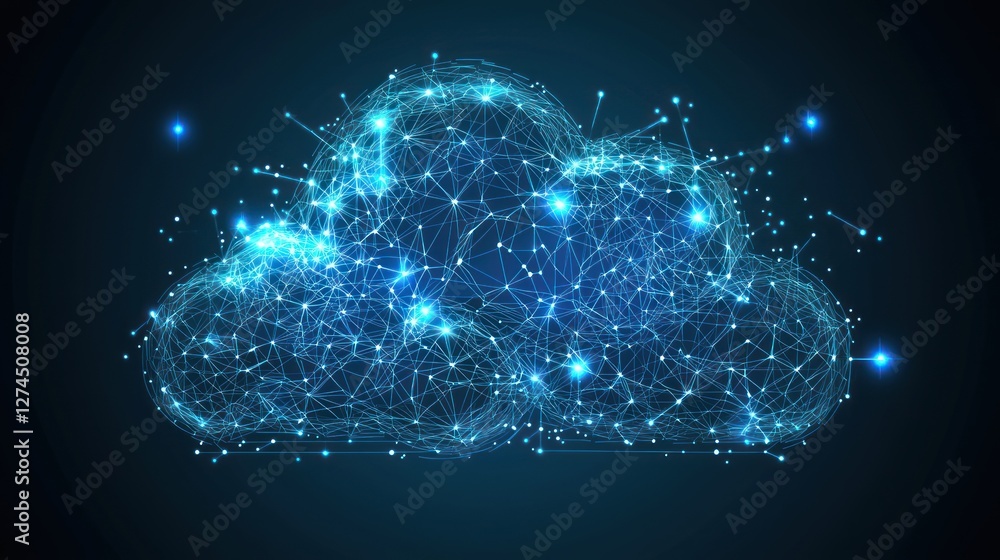 Abstract Cloud Computing Network: Digital Data Connectivity Abstract Cloud Computing Network: Digital Data Connectivity