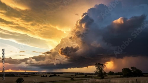 4K Cinematic Timelapse of Storm Clouds Moving Across Sky