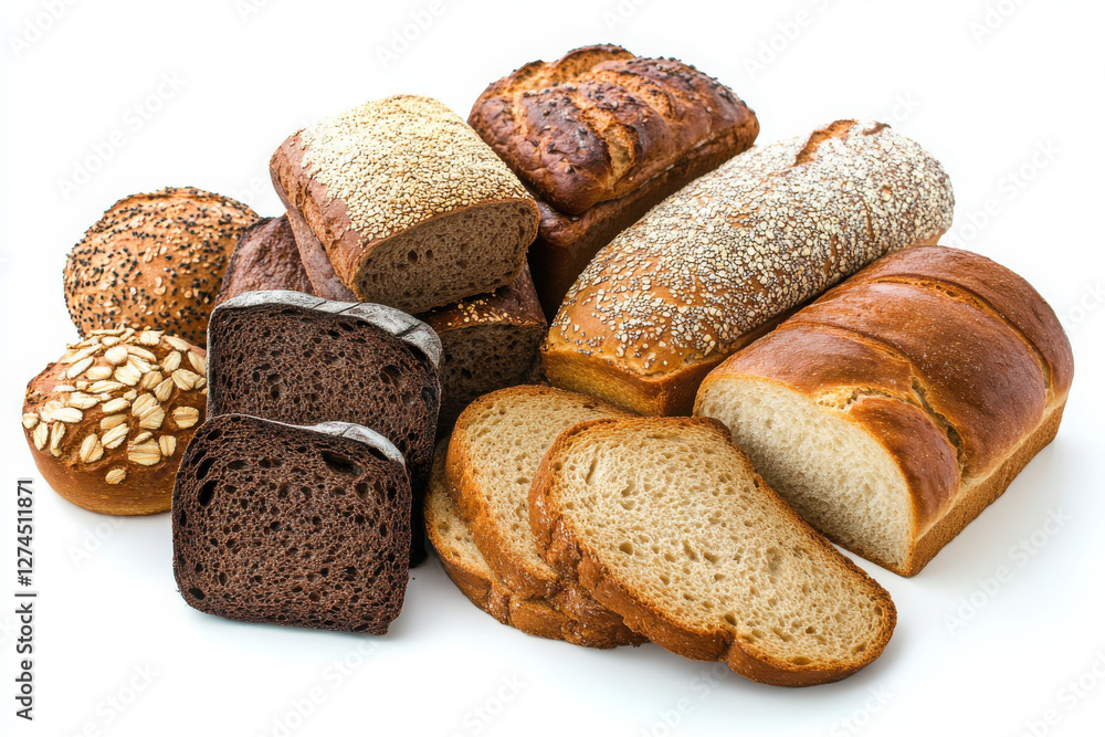 Bread isolated on white background. Bread isolated on white background.