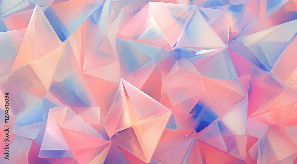 Abstract crystal background with pastel color scheme useful for digital art and decoration Abstract crystal background with pastel color scheme useful for digital art and decoration